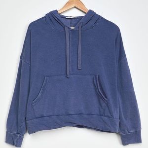 Free People Movement Work It Out Washed Blue Hoodie